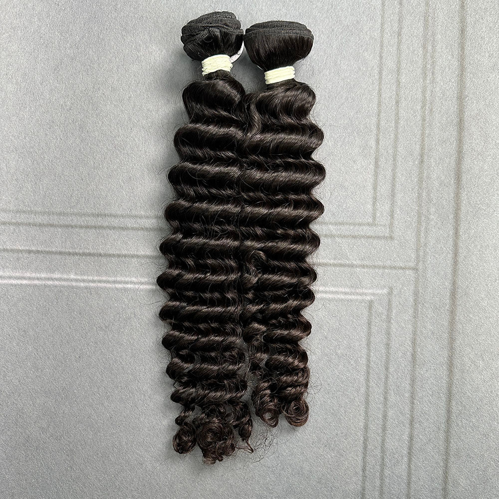 Ghair 100% Raw Hair Bundles Loose Deep Wave Hair N1B#