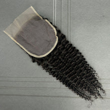 Load image into Gallery viewer, Ghair 5x5 Transparent Lace Closure Kinky Curly Virgin Hair N1B#
