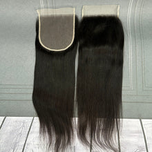 Load image into Gallery viewer, Ghair 6x6 Transparent Lace Closure Straight Virgin Hair N1B#
