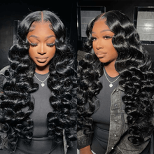Load image into Gallery viewer, Ghair 5x5 HD Lace Frontal Wigs 180% Density 100% Peruvian Virgin Human Hair Wig
