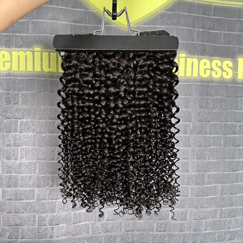 Ghair 100% Virgin Hair Bundles Deep Curly Hair N1B#