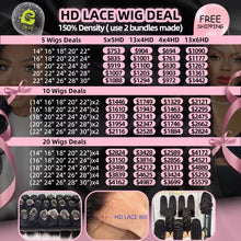 Load image into Gallery viewer, Ghair Wholesale HD Lace Wig Deal 150% Density
