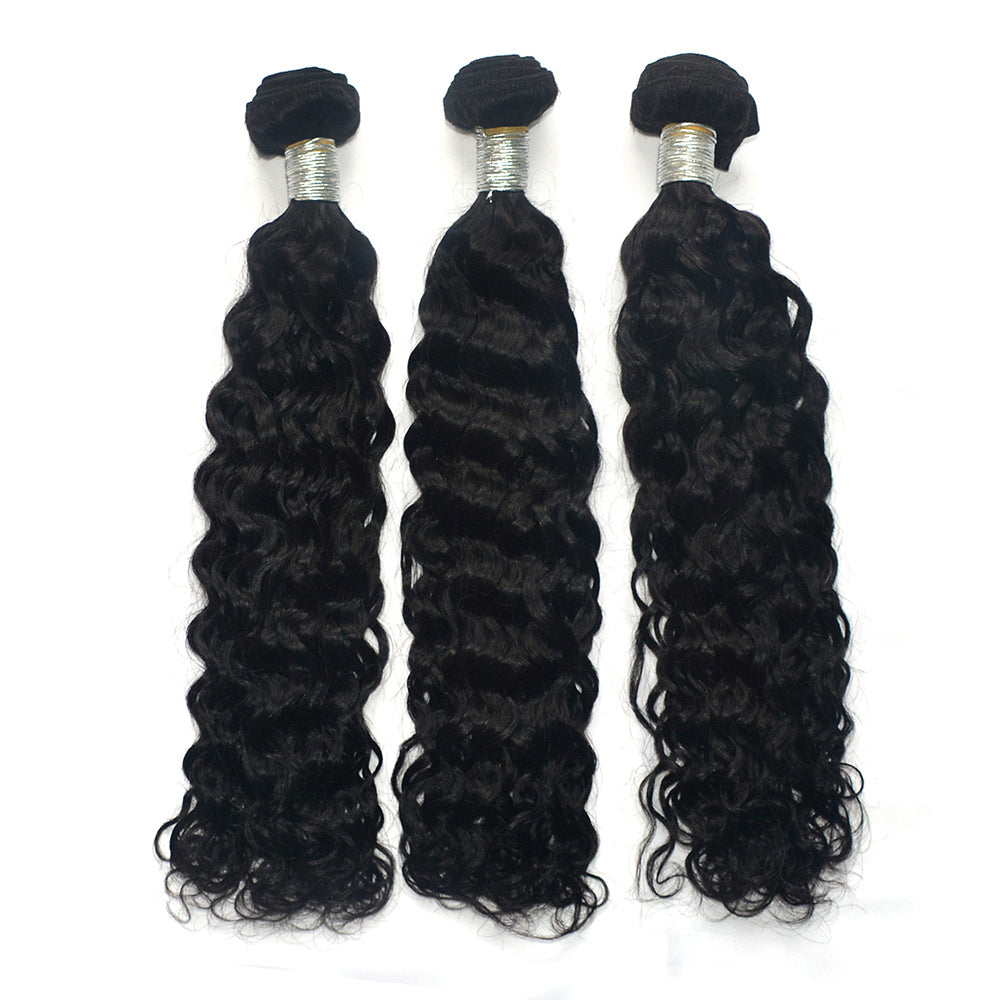 Ghair 100% Virgin Human Hair 3 Bundles With 5x5 HD Lace Closure 12A Itlian Curly Hair Brazilian Hair