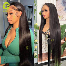 Load image into Gallery viewer, Ghair 13x4 HD Lace Frontal Wigs 180% Density 100% Peruvian Virgin Human Hair Wig
