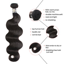 Load image into Gallery viewer, Ghair Hot Sale 1Bundle 100% Human Hair Brazilian 12A Human Hair Virgin Hair Body Wave Hair
