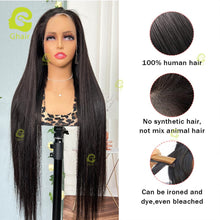 Load image into Gallery viewer, Ghair 13x4 HD Lace Frontal Wigs 180% Density 100% Peruvian Virgin Human Hair Wig
