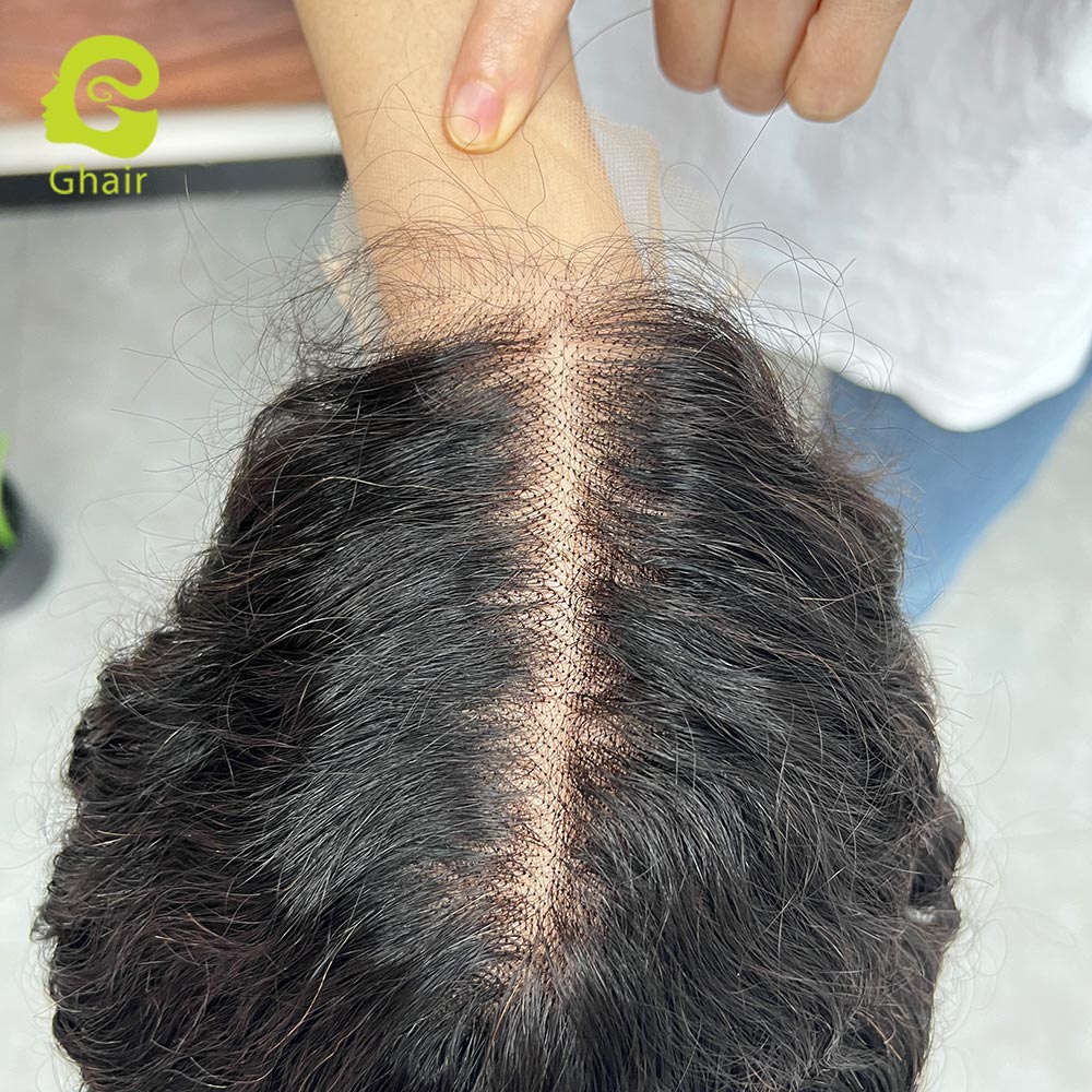 Ghair 5x5 Transparent Lace Wigs 150% Density Wigs High Quality 100% Peruvian Virgirn Human Hair