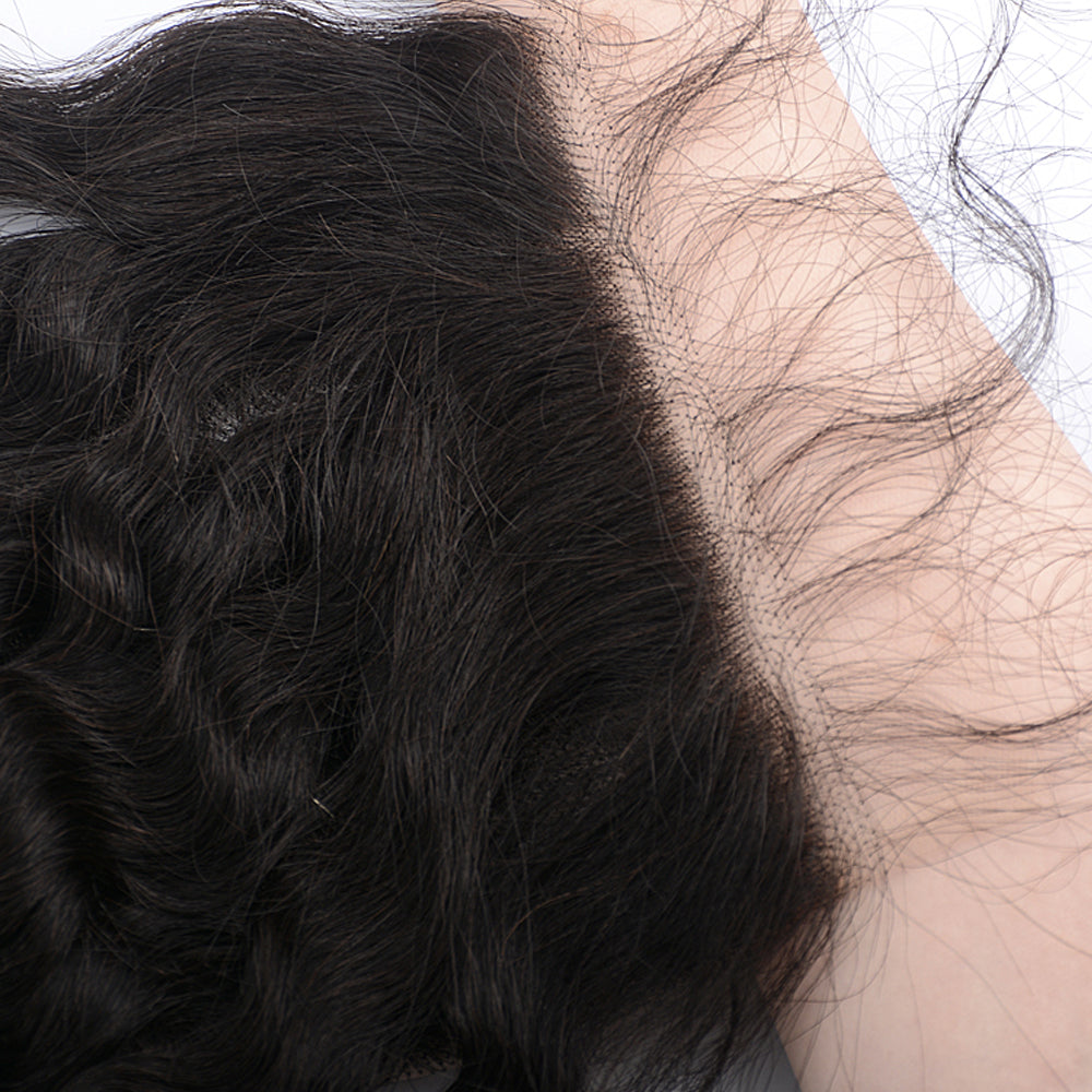 Ghair 100% Virgin Human Hair 3 Bundles With 5x5 HD Lace Closure 12A Deep Wave Hair Brazilian Hair