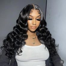 Load image into Gallery viewer, Ghair Magic Wigs 13x4 Transparent Full Frontal Lace Wigs Human Hair 130% Density
