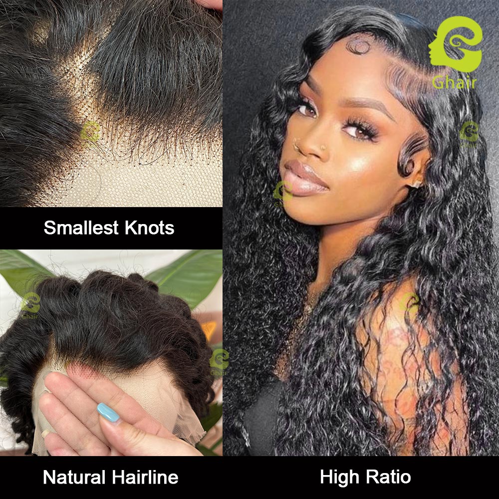 Ghair Fancy Wigs 13x4 Transparent Full Frontal Lace Wigs With High Ratio 100% Human Wigs